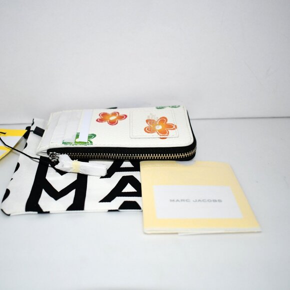 Marc Jacobs The Top Zip Wild Daisy Wallet #2P5SMP012S02-101 NWT - Picture 3 of 4